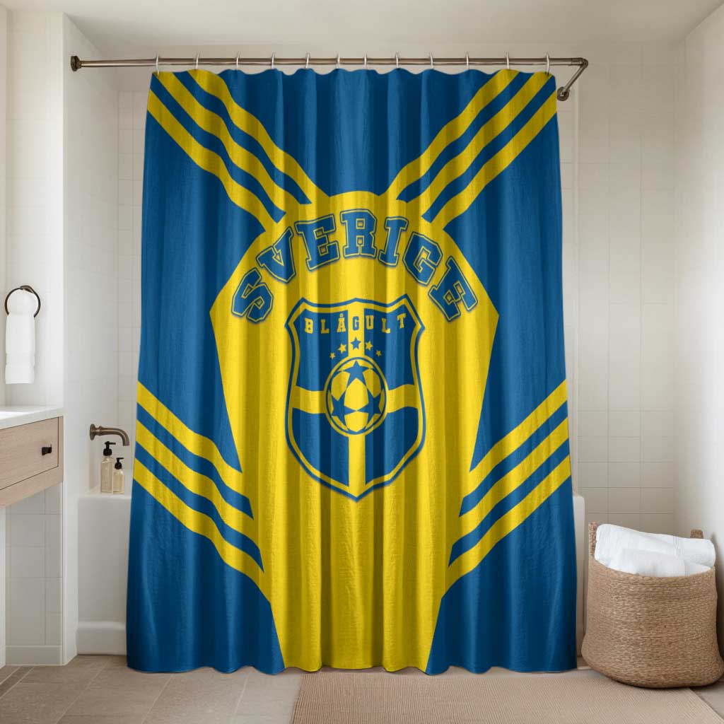 Football 2026 Sweden Bathroom Set Sverige Blagult Sporty Style