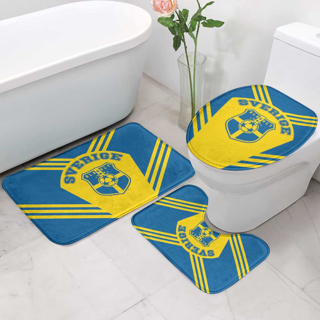 Football 2026 Sweden Bathroom Set Sverige Blagult Sporty Style