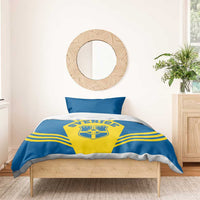 Football 2026 Sweden Bedding Set Sverige Blagult Sporty Style