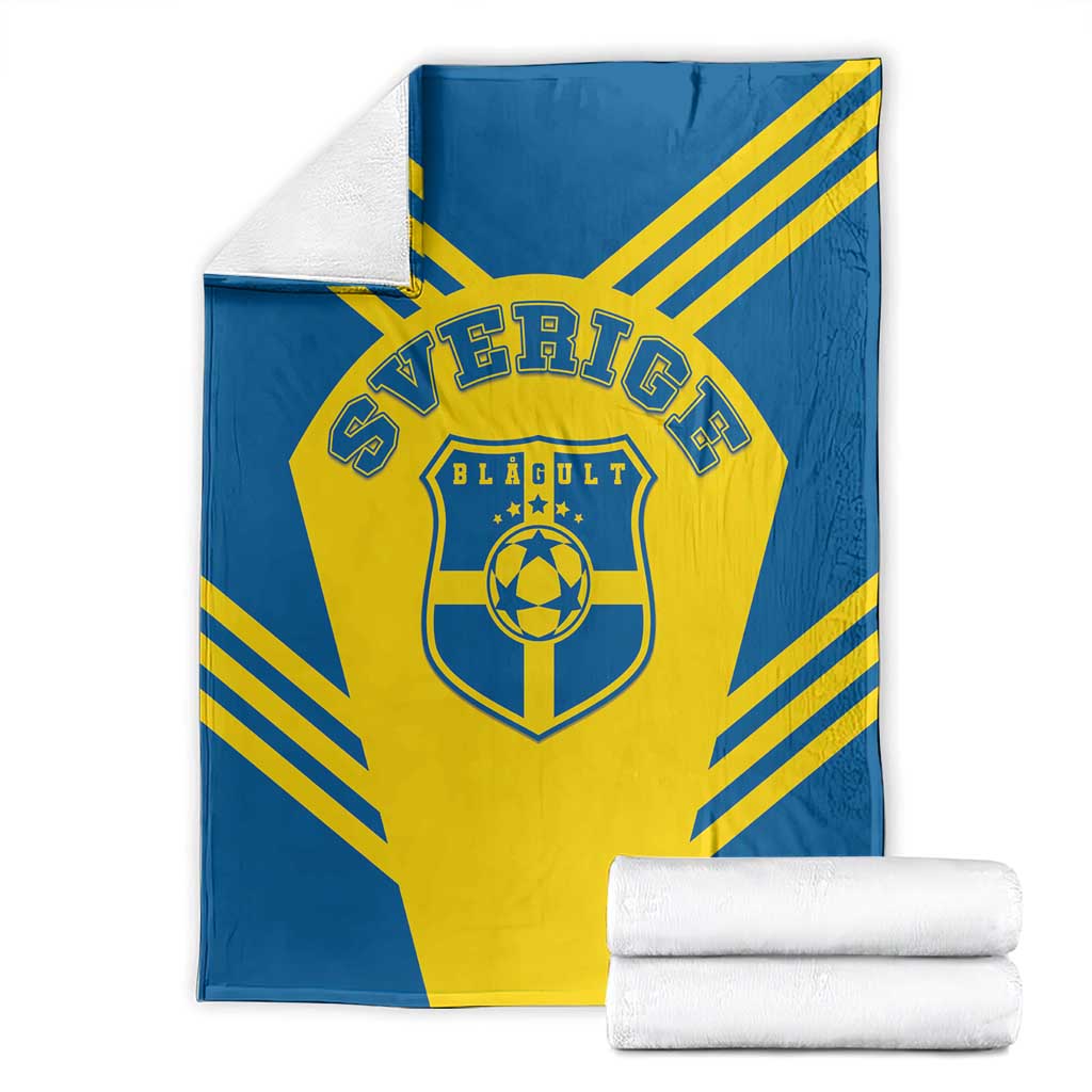 Football 2026 Sweden Blanket Sverige Blagult Sporty Style