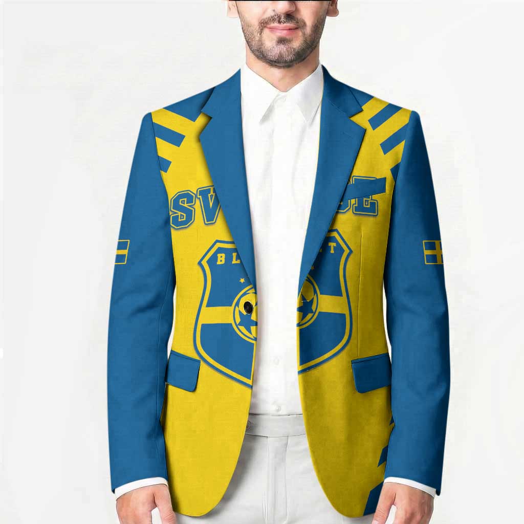Custom Football 2026 Sweden Blazer Sverige Blagult Sporty Style