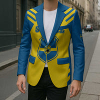 Custom Football 2026 Sweden Blazer Sverige Blagult Sporty Style
