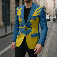 Custom Football 2026 Sweden Blazer Sverige Blagult Sporty Style
