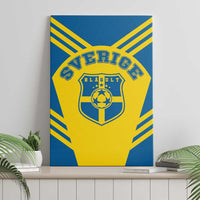 Football 2026 Sweden Canvas Wall Art Sverige Blagult Sporty Style