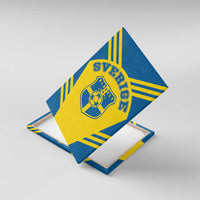 Football 2026 Sweden Canvas Wall Art Sverige Blagult Sporty Style
