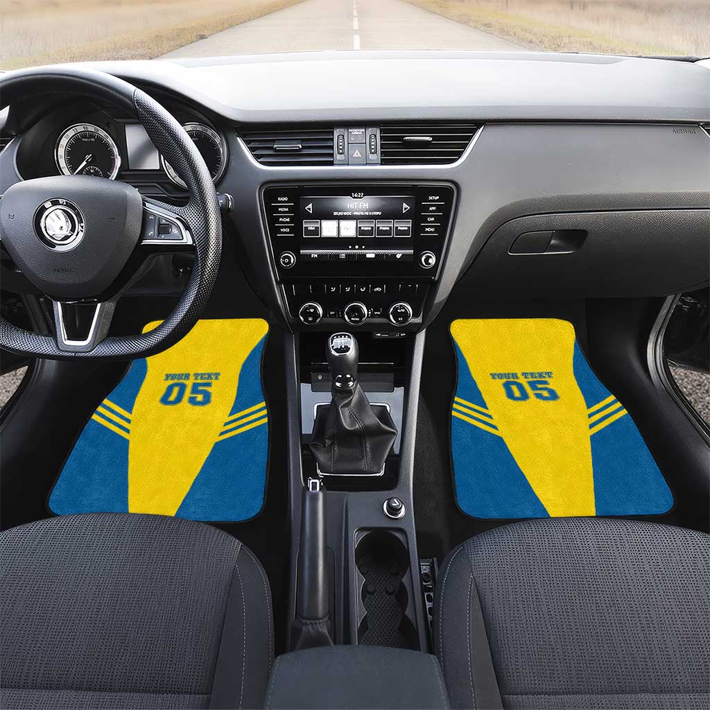 Custom Football 2026 Sweden Car Mats Sverige Blagult Sporty Style