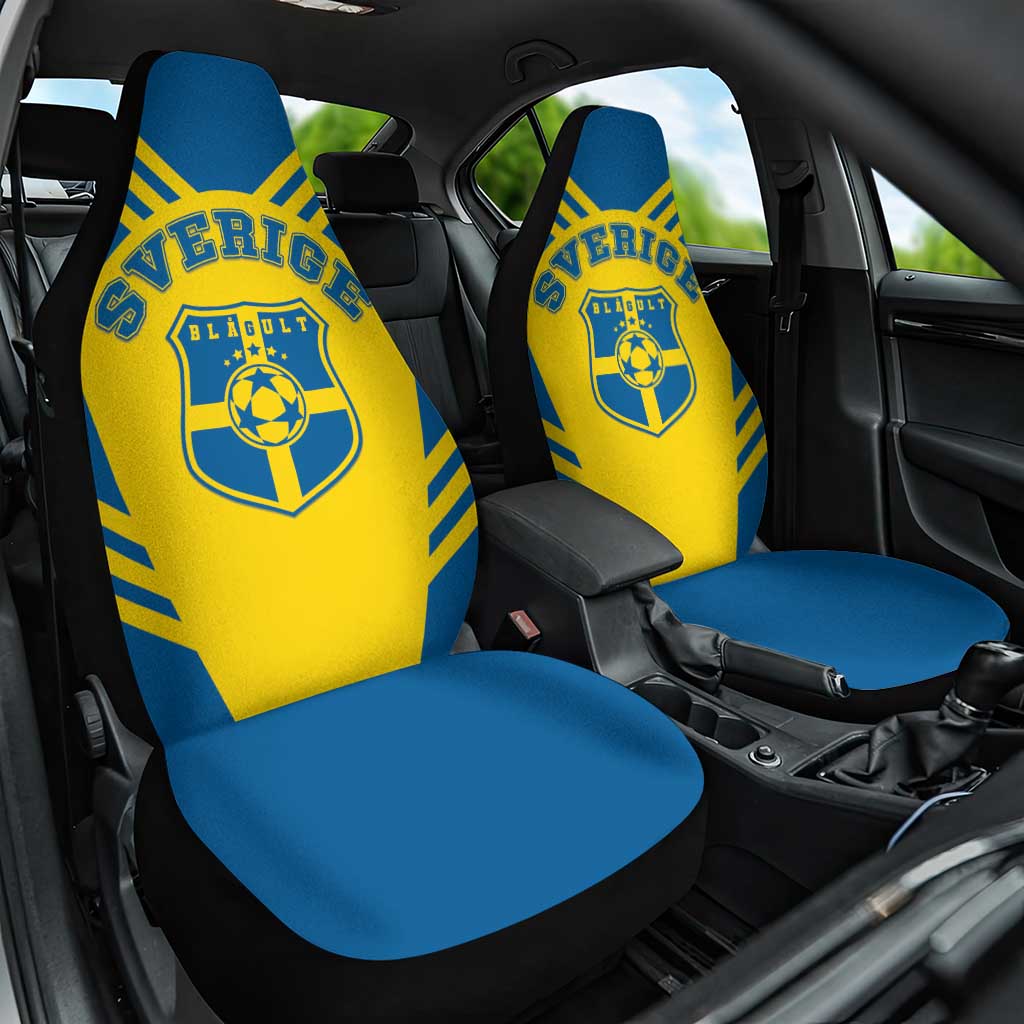 Football 2026 Sweden Car Seat Cover Sverige Blagult Sporty Style