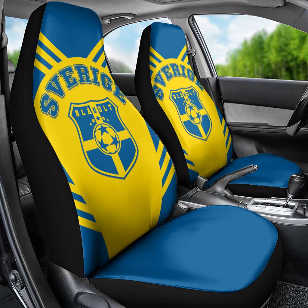 Football 2026 Sweden Car Seat Cover Sverige Blagult Sporty Style