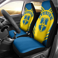 Football 2026 Sweden Car Seat Cover Sverige Blagult Sporty Style