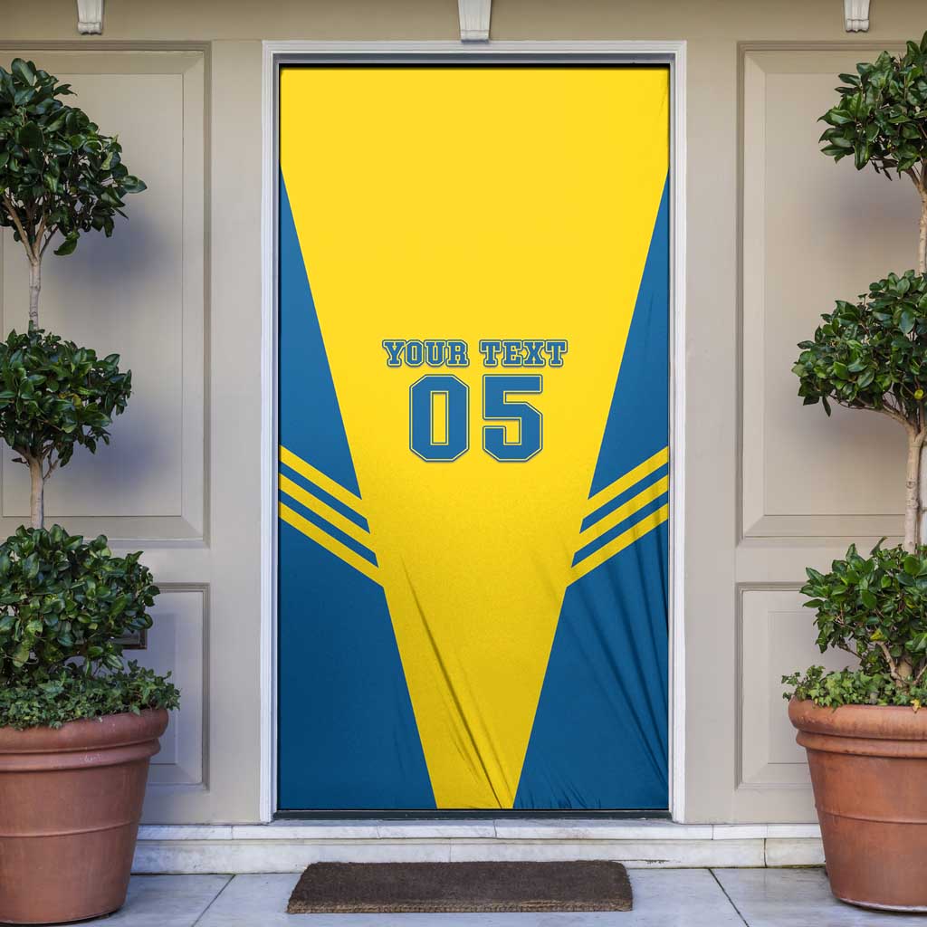 Custom Football 2026 Sweden Door Cover Sverige Blagult Sporty Style