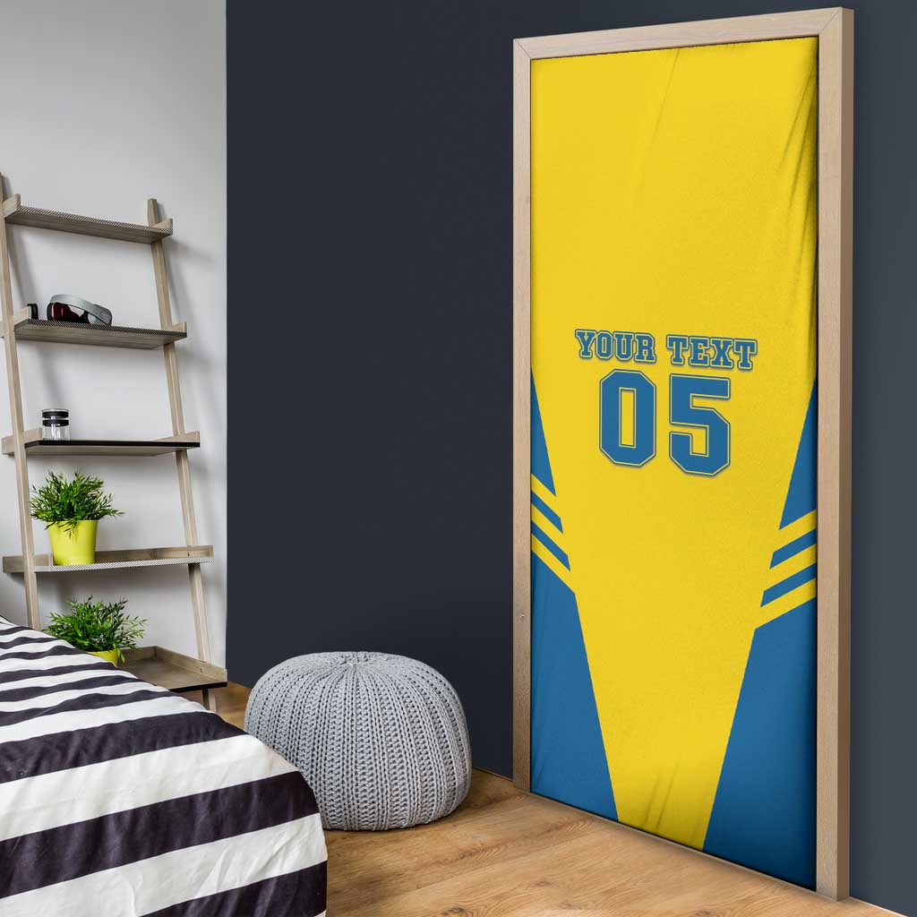 Custom Football 2026 Sweden Door Cover Sverige Blagult Sporty Style