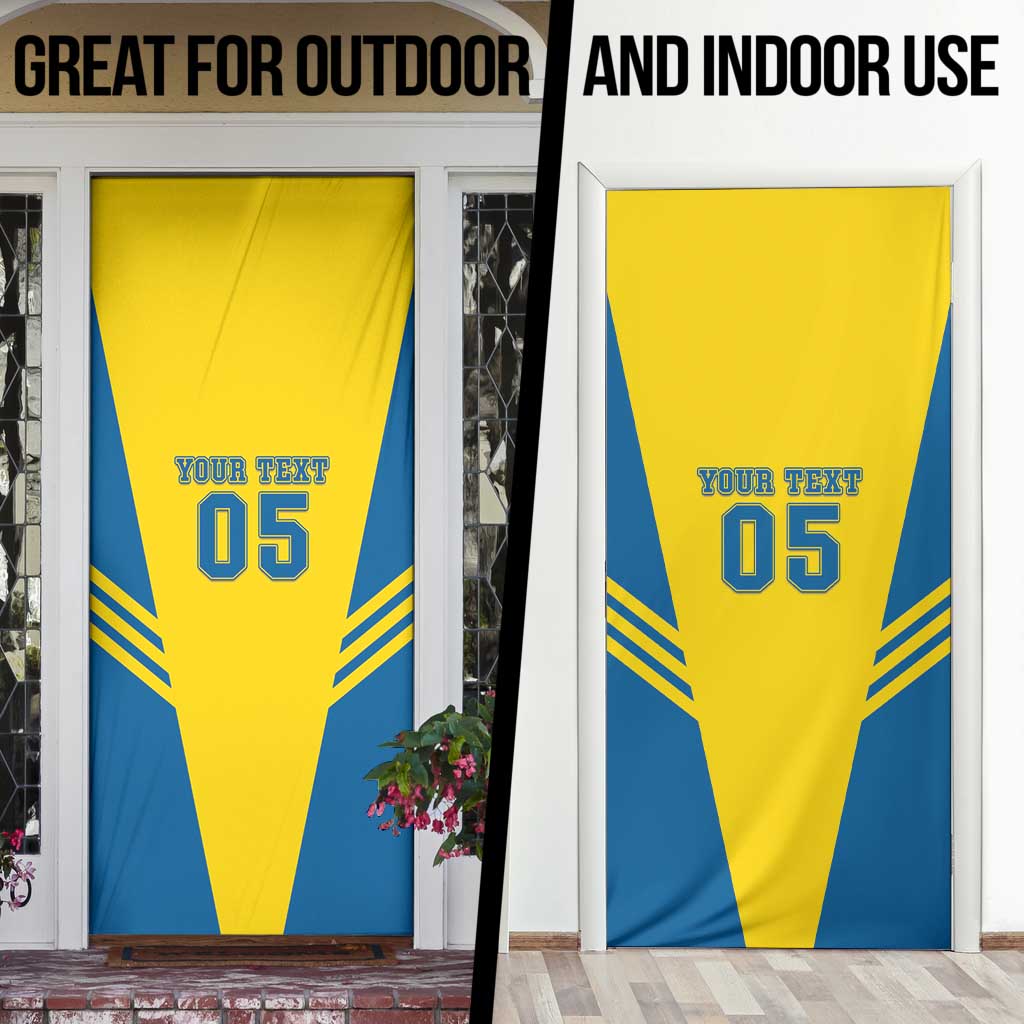 Custom Football 2026 Sweden Door Cover Sverige Blagult Sporty Style