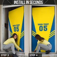 Custom Football 2026 Sweden Door Cover Sverige Blagult Sporty Style