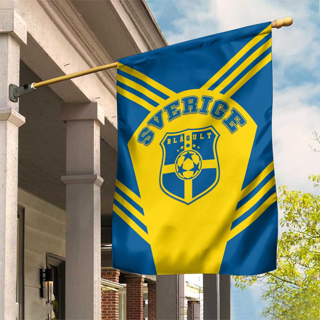 Football 2026 Sweden Garden Flag Sverige Blagult Sporty Style