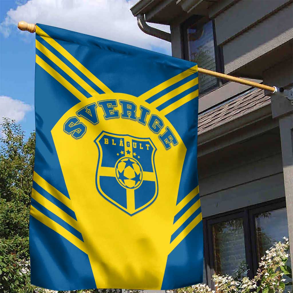 Football 2026 Sweden Garden Flag Sverige Blagult Sporty Style