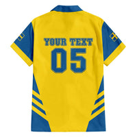 Custom Football 2026 Sweden Hawaiian Shirt Sverige Blagult Sporty Style