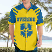 Custom Football 2026 Sweden Hawaiian Shirt Sverige Blagult Sporty Style