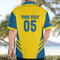 Custom Football 2026 Sweden Hawaiian Shirt Sverige Blagult Sporty Style