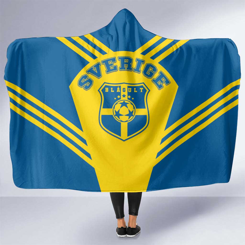 Football 2026 Sweden Hooded Blanket Sverige Blagult Sporty Style