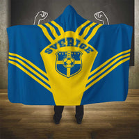 Football 2026 Sweden Hooded Blanket Sverige Blagult Sporty Style