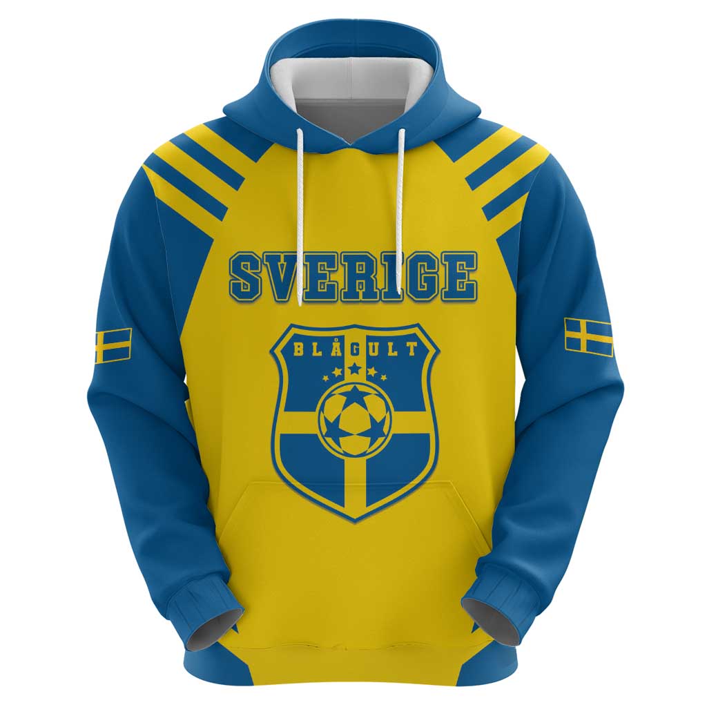 Custom Football 2026 Sweden Hoodie Sverige Blagult Sporty Style