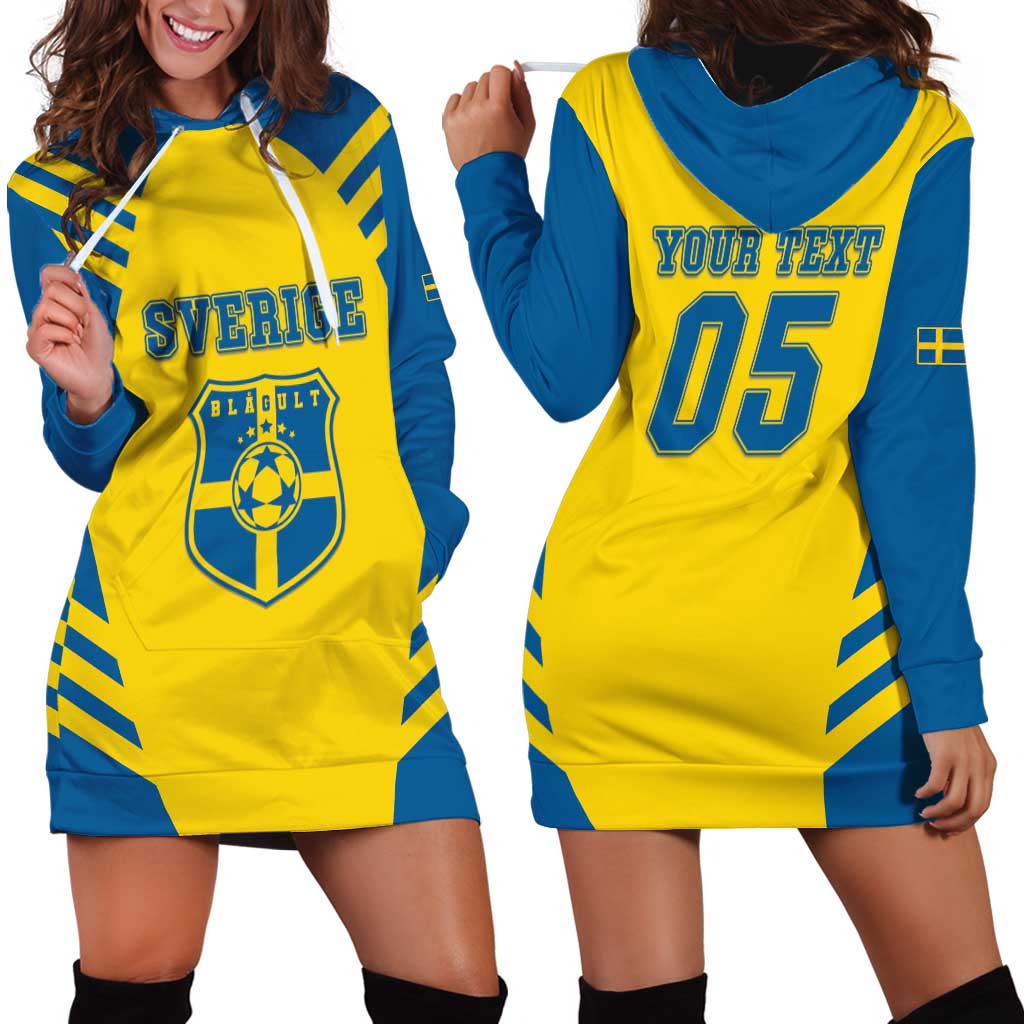 Custom Football 2026 Sweden Hoodie Dress Sverige Blagult Sporty Style
