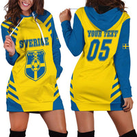 Custom Football 2026 Sweden Hoodie Dress Sverige Blagult Sporty Style