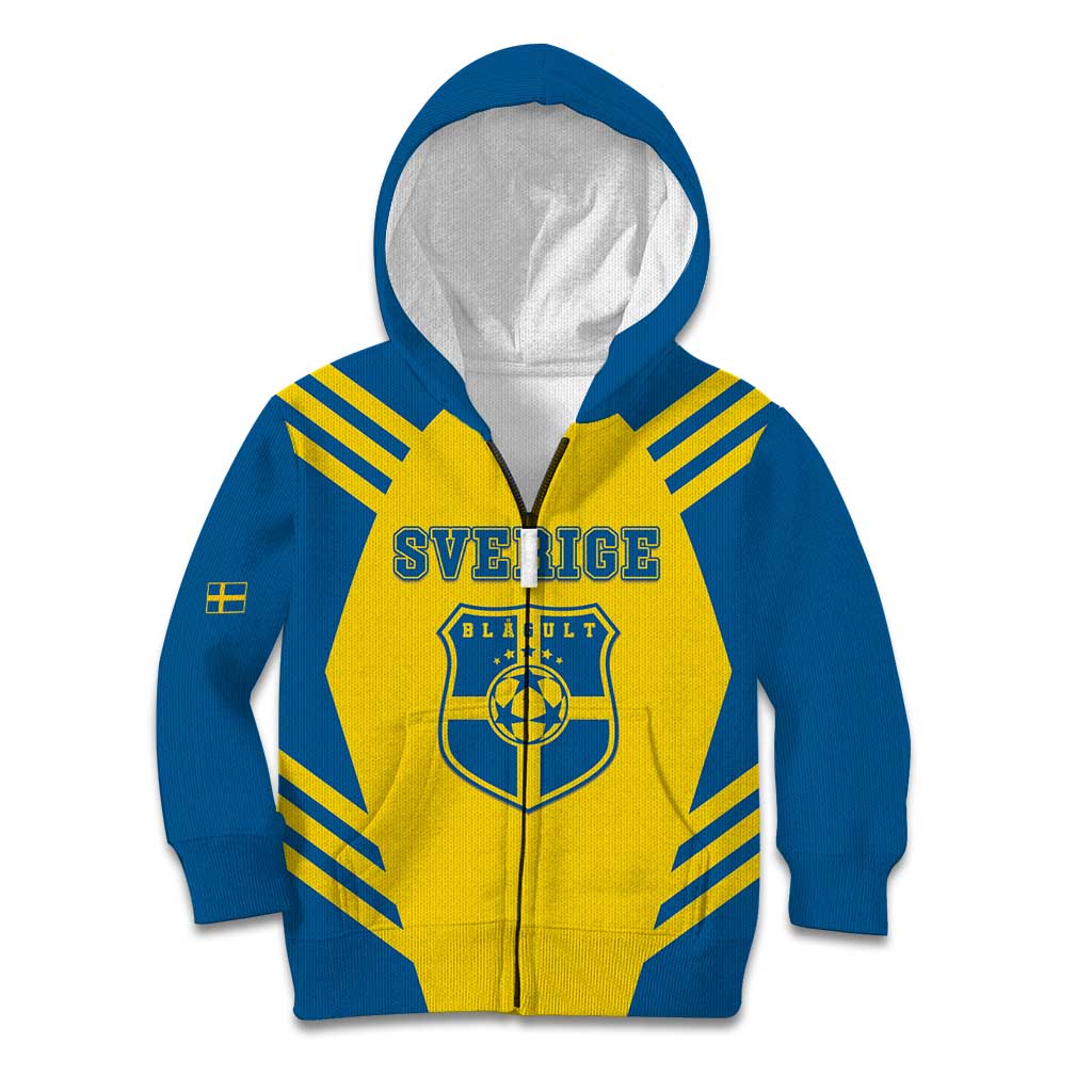Custom Football 2026 Sweden Kid Hoodie Sverige Blagult Sporty Style