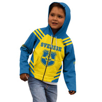 Custom Football 2026 Sweden Kid Hoodie Sverige Blagult Sporty Style