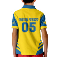 Custom Football 2026 Sweden Kid Polo Shirt Sverige Blagult Sporty Style