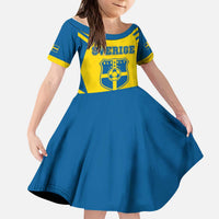 Custom Football 2026 Sweden Kid Short Sleeve Dress Sverige Blagult Sporty Style