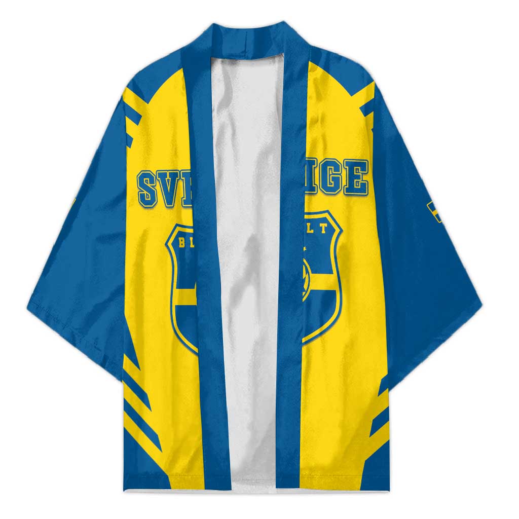 Custom Football 2026 Sweden Kimono Sverige Blagult Sporty Style