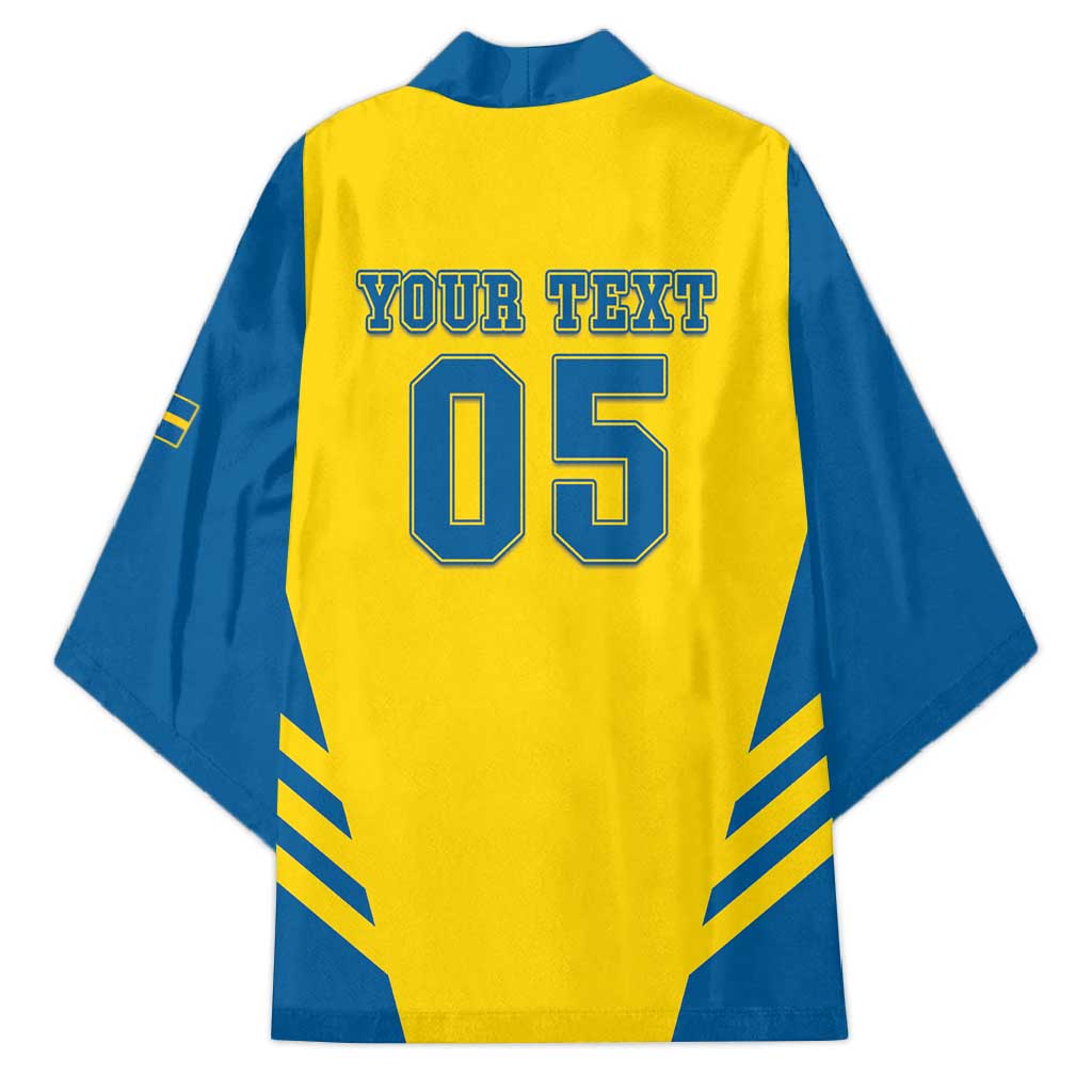 Custom Football 2026 Sweden Kimono Sverige Blagult Sporty Style