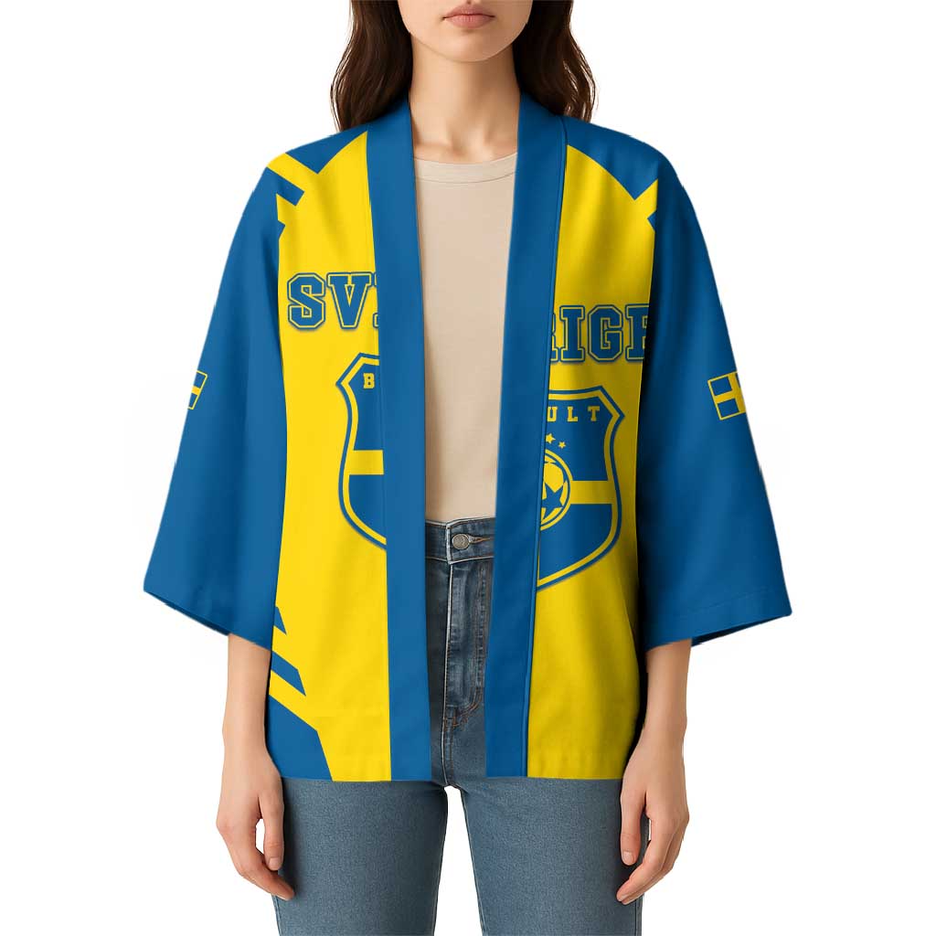 Custom Football 2026 Sweden Kimono Sverige Blagult Sporty Style