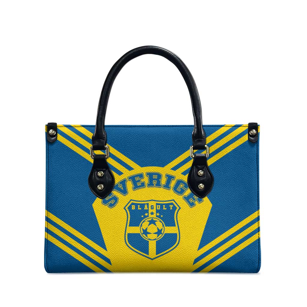 Football 2026 Sweden Leather Bag Sverige Blagult Sporty Style