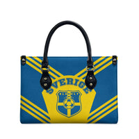 Football 2026 Sweden Leather Bag Sverige Blagult Sporty Style