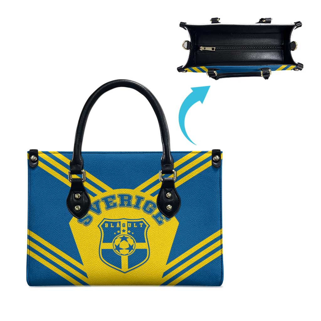 Football 2026 Sweden Leather Bag Sverige Blagult Sporty Style