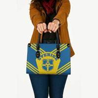 Football 2026 Sweden Leather Bag Sverige Blagult Sporty Style