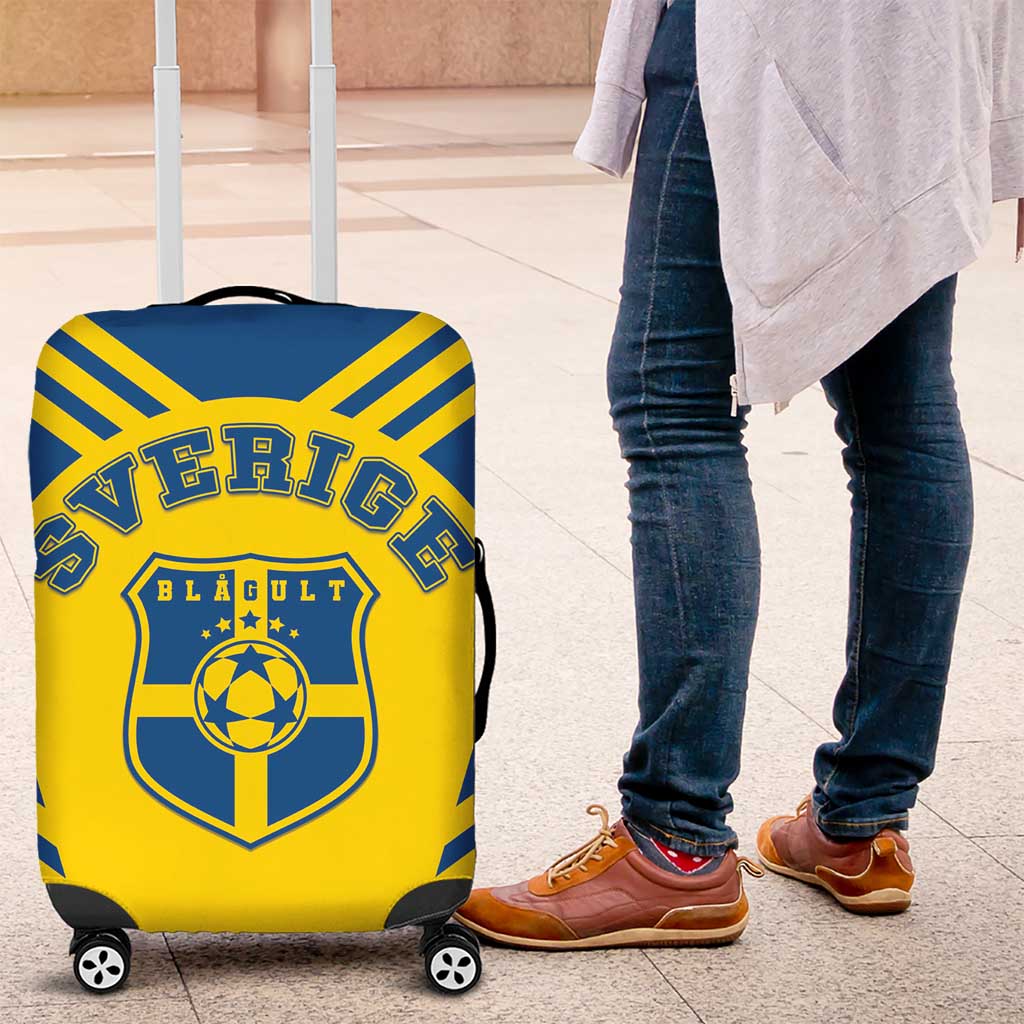 Football 2026 Sweden Luggage Cover Sverige Blagult Sporty Style