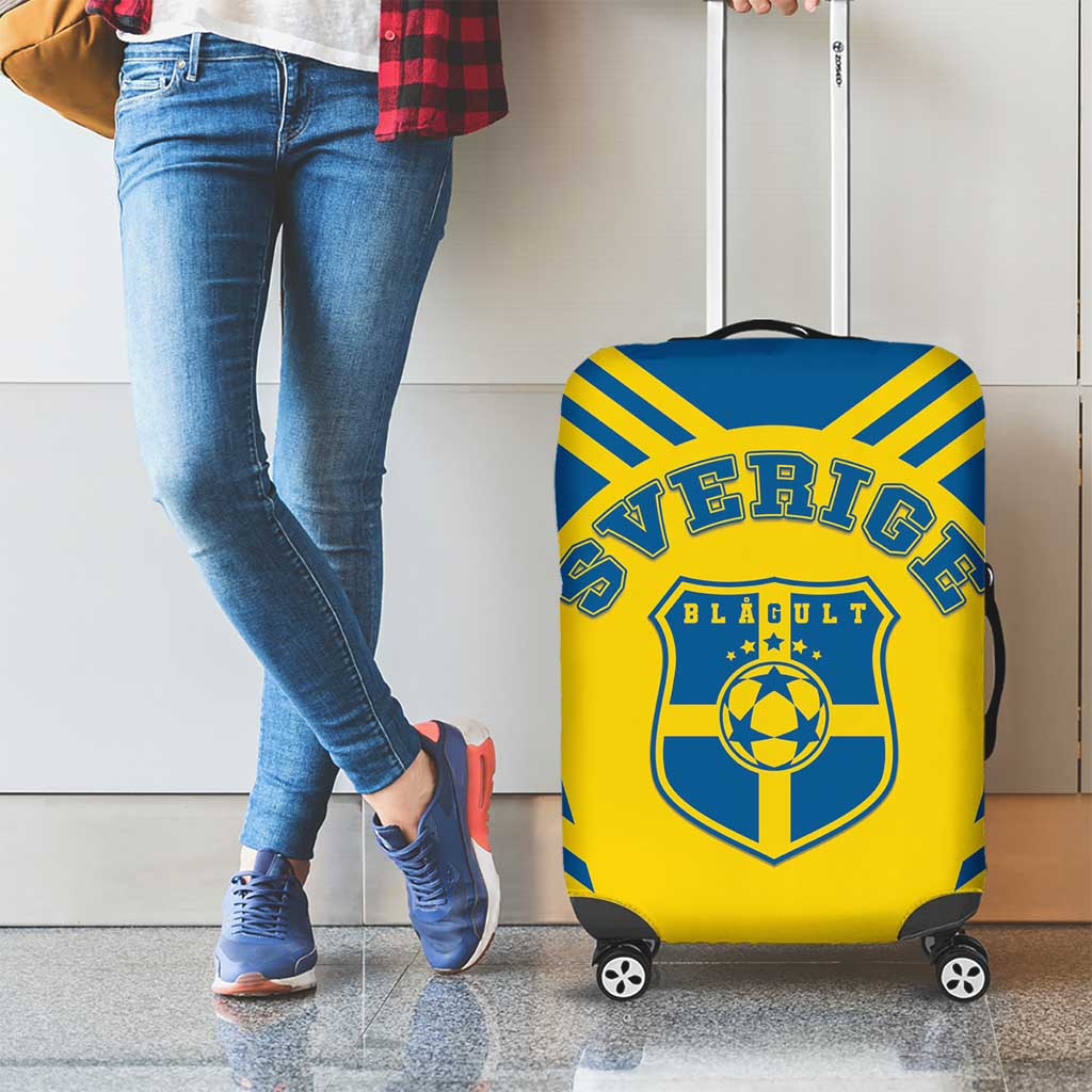 Football 2026 Sweden Luggage Cover Sverige Blagult Sporty Style