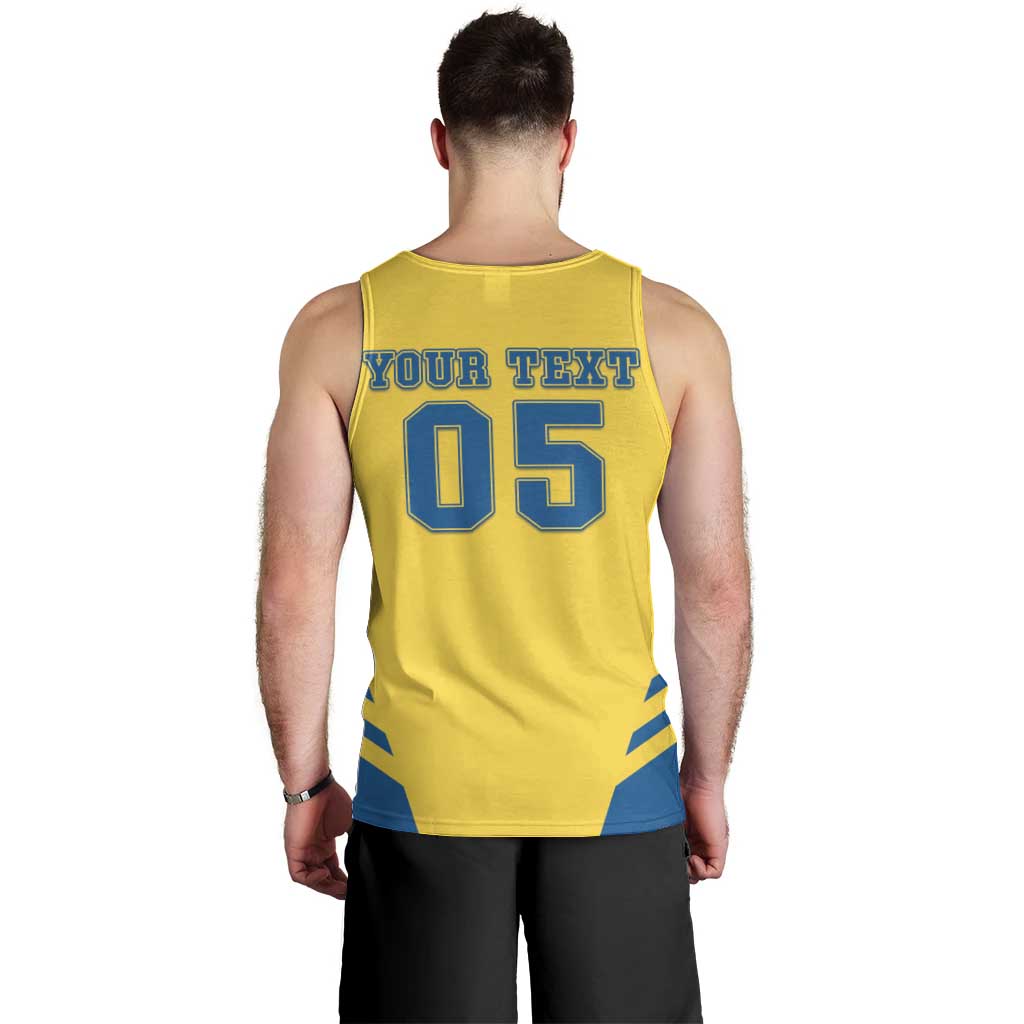 Custom Football 2026 Sweden Men Tank Top Sverige Blagult Sporty Style