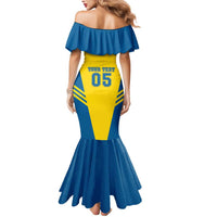 Custom Football 2026 Sweden Mermaid Dress Sverige Blagult Sporty Style
