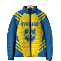 Custom Football 2026 Sweden Padded Jacket Sverige Blagult Sporty Style