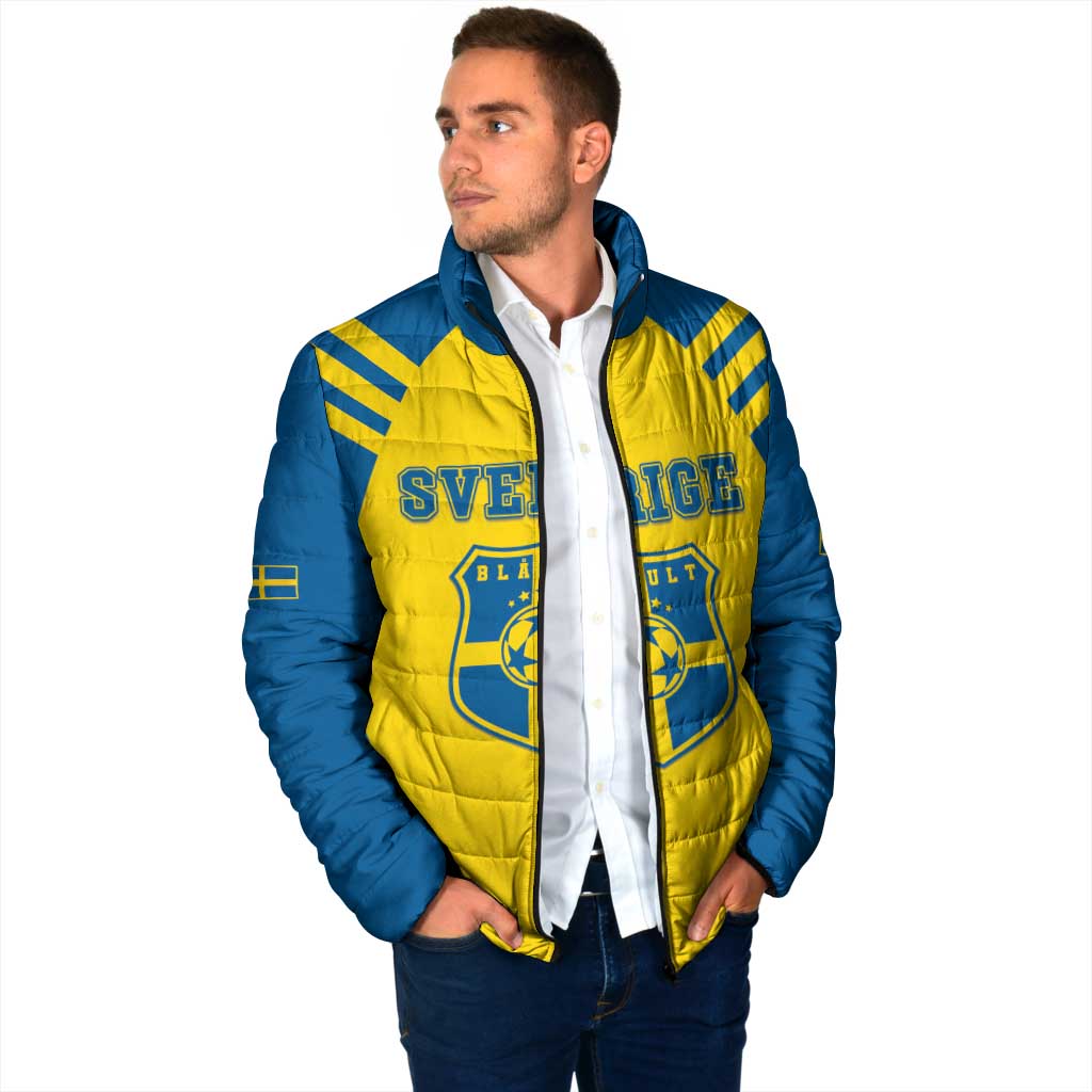 Custom Football 2026 Sweden Padded Jacket Sverige Blagult Sporty Style