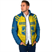 Custom Football 2026 Sweden Padded Jacket Sverige Blagult Sporty Style