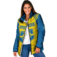 Custom Football 2026 Sweden Padded Jacket Sverige Blagult Sporty Style