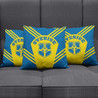 Football 2026 Sweden Pillow Cover Sverige Blagult Sporty Style
