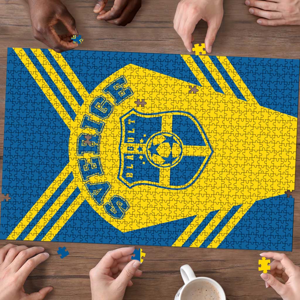 Football 2026 Sweden Puzzle Sverige Blagult Sporty Style
