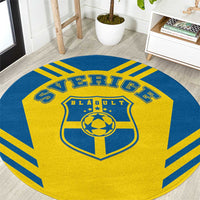 Football 2026 Sweden Round Carpet Sverige Blagult Sporty Style
