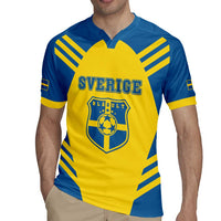 Custom Football 2026 Sweden Rugby Jersey Sverige Blagult Sporty Style